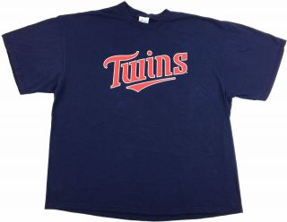 Vintage Majestic Mlb Minnesota Twins Graphic Men’s T - Shirt Size Xxl