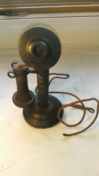 Antique American Bell Phone Company Candlestick Phone By Western Electric
