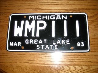 1983 Michigan Mich Mi Old Car License Plate Plates A Classic Tag Personalized