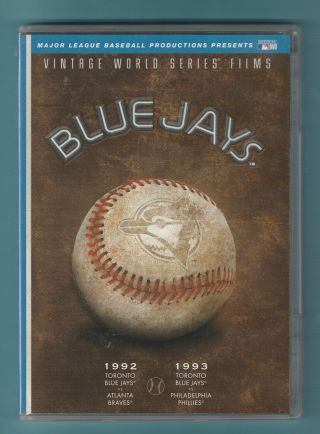 Mlb Toronto Blue Jays Vintage World Series Films,  1992 & 1993 Dvd,