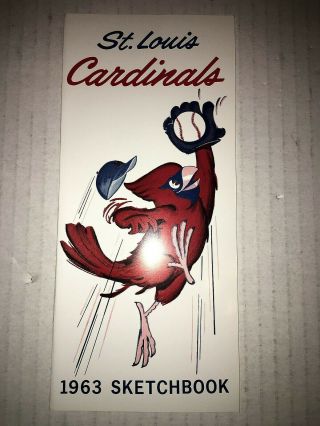 1963 St Louis Cardinals Roster Mlb Baseball Schedule Sked Sketchbook