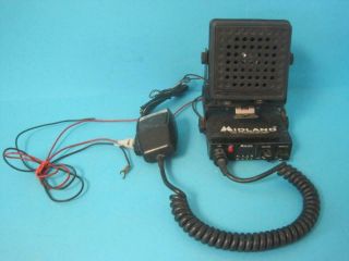 Vintage Midland 77 - 106 Cb Radio 40 - Channel Transceiver W/mic & 711 - Sx Speaker