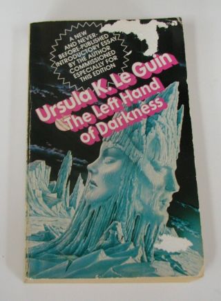 Ursula K.  Leguin Le Guin The Left Hand Of Darkness Vintage Paperback Book 1977