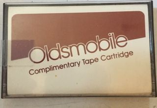 Vintage Oldsmobile Complimentary Tape Cartridge - Audio Cassette Music Tape 1985
