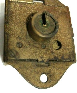 Vintage Pad Lock Brass Late 1800s - Early 1900s 3