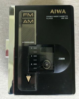 Vintage Aiwa Hs - T23 Portable Stereo Am/fm Radio Cassette Player -