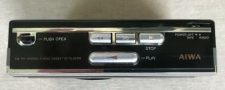 Vintage AIWA HS - T23 Portable Stereo Am/FM Radio Cassette Player - 3