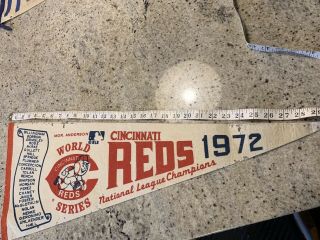 Vintage Cincinnati Reds 1972 National League World Series Mlb Baseball Pennant