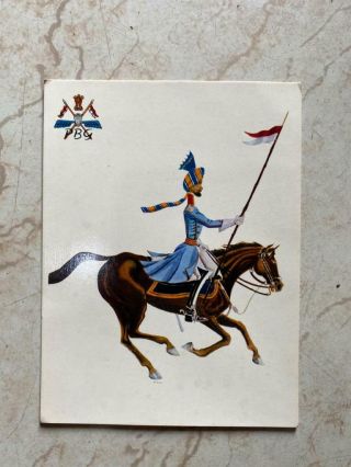 Old Vintage Air India Air Lines Co.  Color Picture Post Card From India 1970