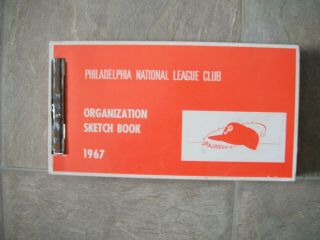 Rare 1967 Philadelphia Phillies Baseball Organization Sketch Book