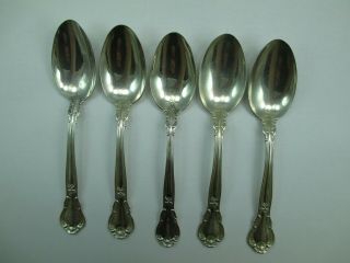 Antique Gorham Chantilly Sterling Silver Spoon Set (5) Old Mark No Mono 733d