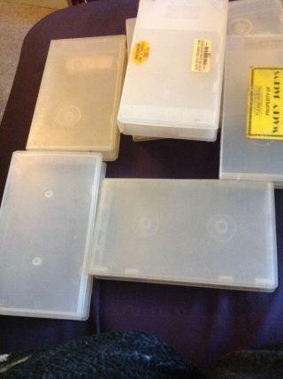 9 Vintage VHS Clear cases VHS tapes storage 2
