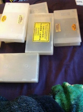 9 Vintage VHS Clear cases VHS tapes storage 3