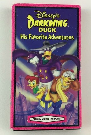 Darkwing Duck His Favorite Adventures Darky Dawns The Duck Vhs Disney Vintage