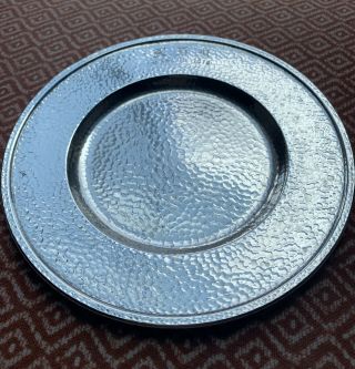Vintage Gorham A8650 Hammered Sterling Silver Plate 6 5/8” Mono