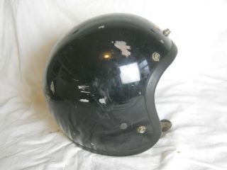Vintage Bell Magnum Ii Motorcycle / Snowmobile Helmet,  Black,  Size 7 3/8,  (ds)