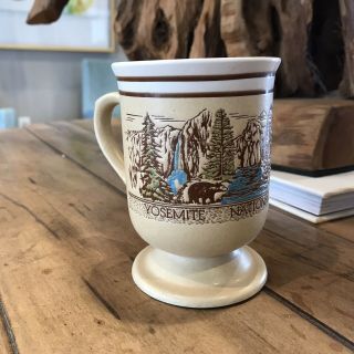 Vintage Yosemite National Park Coffee Mug California Half Dome