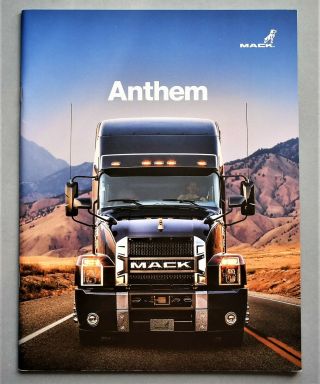 2017 Mack Anthem Class 8 Truck Brochure 36 Pages 11 " X 8.  5 " Tma