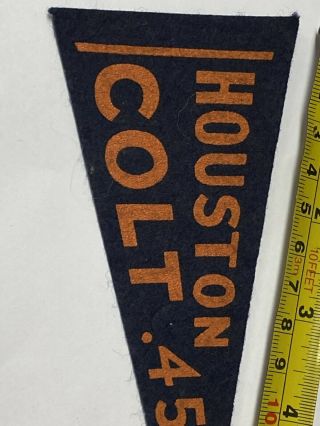 1960s Vintage Houston Colt 45’s Astros Baseball Mini Pennant Texas 2.  5x5.  75 Inch 3