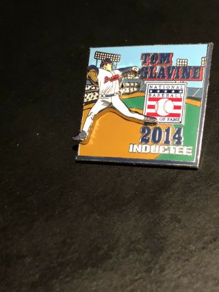 2014 Tom Glavine Atlanta Braves Baseball Hall Of Fame Official Inductee Pin