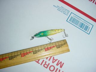 Vintage Creek Chub Type Pikie Tiny Fly Rod Fishing Lure Ultra Lite Folk Art