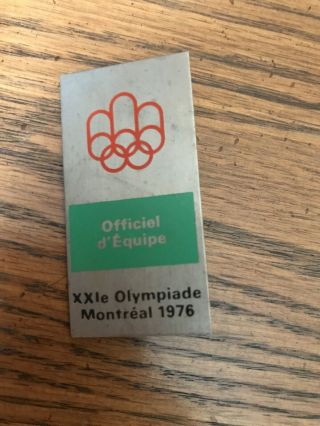 Rare Vintage Montreal Olympics 1976 Team Pin