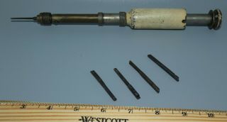 Vintage North Bros.  Yankee No.  41 Push Drill W/5 Bits Steel Handle