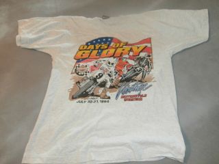 Vintage Days Of Glory Motorcycle 1994 Vintage Weekend 9 Gary Nixon T Shirt