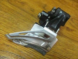 Vintage Shimano Deore Fd - M618 34.  9 High Clamp Top Pull Triple Front Derailleur