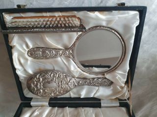 1940/50’s Broadway & Co Silver 4 Piece Dressing Tablet Set