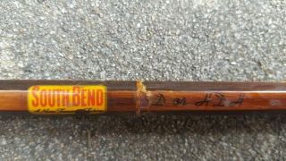 VINTAGE 9 ' SOUTH BEND 4 - piece Bamboo Fly Rod (346 4HDH OR D) 3