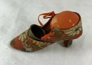 Vintage Thimble Holder In The Shape Of A Slipper Or Shoe - Sewing - Flapper