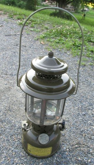 Vintage Us Military Camp Gasoline Lantern With Spare Parts