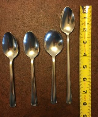 Westmorland John And Priscilla 1940 Sterling Silver Four Spoons Soup,  Iced Tea