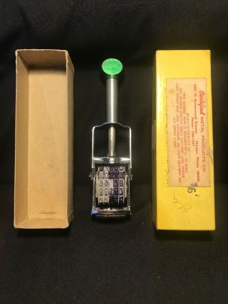 Vintage Garvey Price S - 185 Vintage Price Stamper With Box