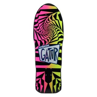Vision Reissue Mark Gator Rogowski Skateboard Deck Pink Yellow Fade