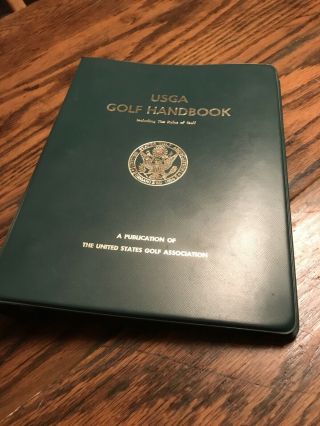 United States Golf Handbook 1971 Vintage Rules Of Play Safety Handicapping Rare