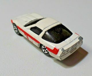 Vintage ERTL Chevrolet Corvette The A - Team Face ' s Car White With Red 1/64 Loose 3