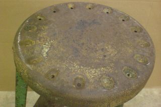 Vintage Unique Metal rustic Shop stool Chair loft drafting Machine Age Barn Find 2