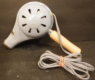 Vintage Handy Hannah Hair Dryer Hot And Cold Model 695 Light Blue 215 Watts