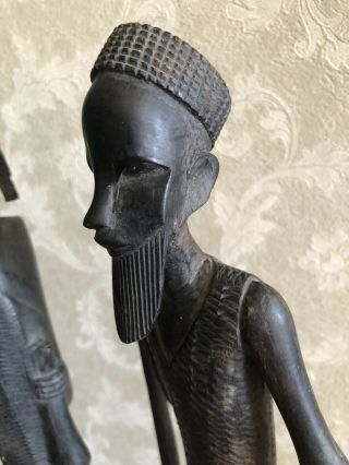 African Antique Hand Carved Wooden Statues 2