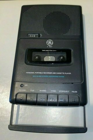 Vintage Ge 3 - 5027a Personal Portable Recorder & Cassette Player