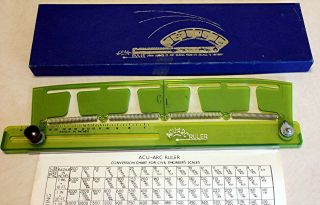 Vintage Acu - Arc Ruler For Draftsmen/engineers By Hoyle Products