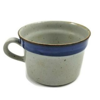 Knabstrup Denmark Vintage Danish Christine Blue Gray Stoneware Coffee Cup