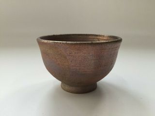 Japanese Pottery Tea Cup Yunomi Vintage Kasama Ware Brown Sencha U234 2