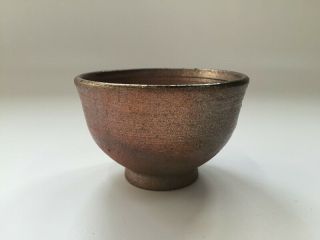 Japanese Pottery Tea Cup Yunomi Vintage Kasama Ware Brown Sencha U234 3