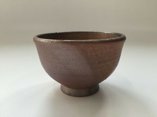 Japanese Pottery Tea Cup Yunomi Vintage Kasama Ware Brown Sencha U231 2