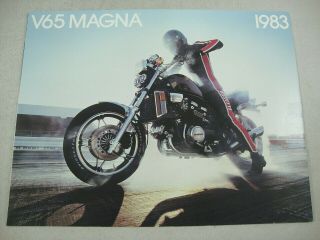 1983 Honda V65 Magna Vf1100c Vf 1100 C Oem Dealer Sales Brochure Nos