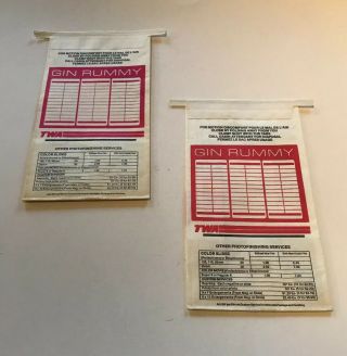 Two Vintage Trans World Airlines Air Sickness Bags Twa