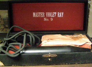 Antique Master High Frequency Violet Ray Quack Medical Device Bakelite 9